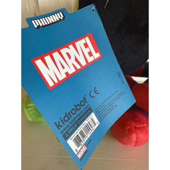 Marvel Kidrobot Hulk 7" & Captain Marvel 8" Plush Stuffed Collectible Figures - Picture 6 of 7